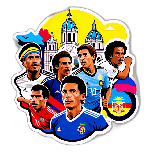 Stiker Montase Meriah Merayakan Primera A Kolombia