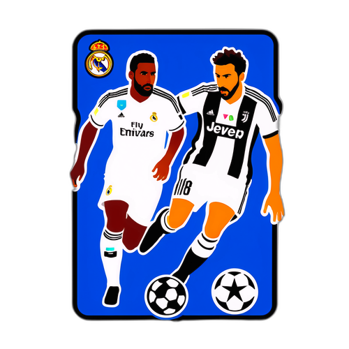 Kapana-panabik na Sticker ng Real Madrid vs Juventus