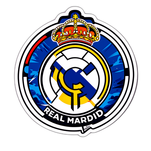 Real Madrid Történelmi Pillanatok Graffiti Stílusú Matrica