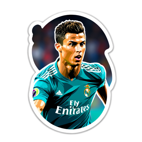 Sportovní nálepka Cristiano Ronaldo