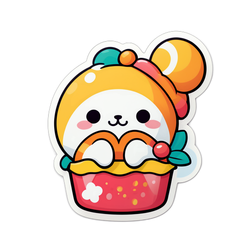 可愛いデフォルメキャラクターのストアデザイン