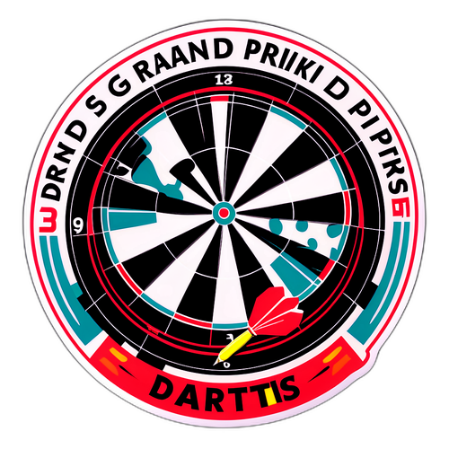 Sticker voor het Wereld Grand Prix Darts evenement