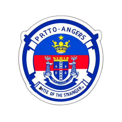 Nálepka s vlajkami Porta a Rangers