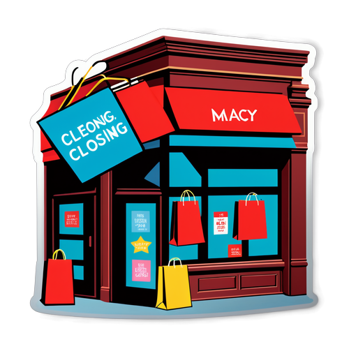 Macy's Nostalgia Closing Sticker