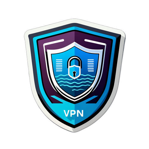 Diseño de un escudo estilizado de VPN