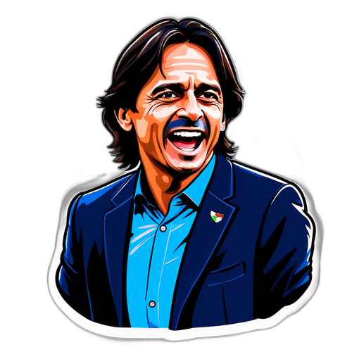 Simone Inzaghi Vierend op de Zijlijn