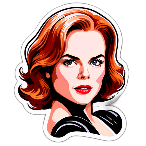 Elegante adesivo ispirato a Nicole Kidman