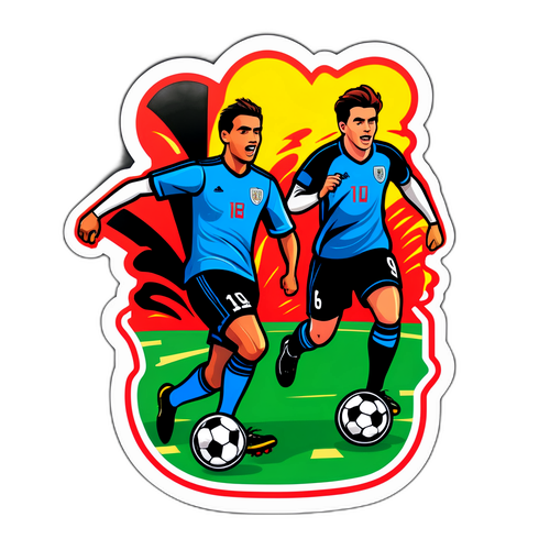激情足球瞬間貼紙