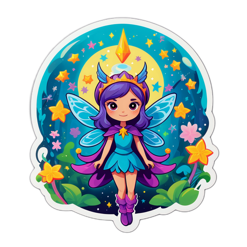 Un personnage mystique nommé Rouve, entouré de fées et de magie