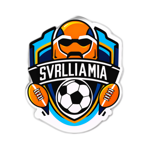 Stylizovaný odznak sportovního webu