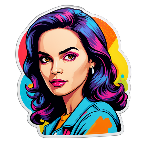 Retrato Pop-art de Mariana Nannis