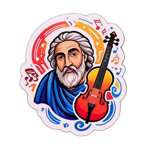 Αυτοκόλλητο με τον Χρίστο Μαστόρα