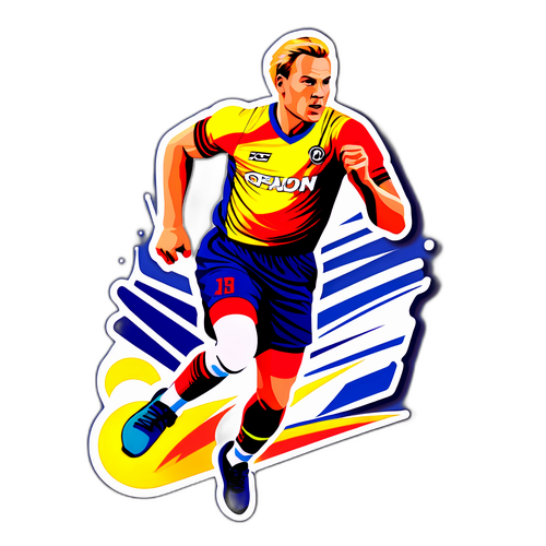 Sportsticker af Lennart Karl i aktion