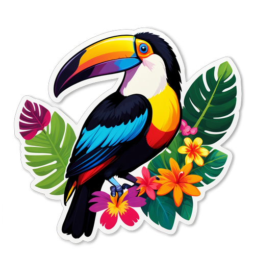 Vibrant Toucan Sticker