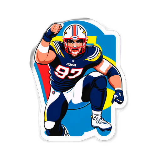 Bold Joey Bosa Sticker Design
