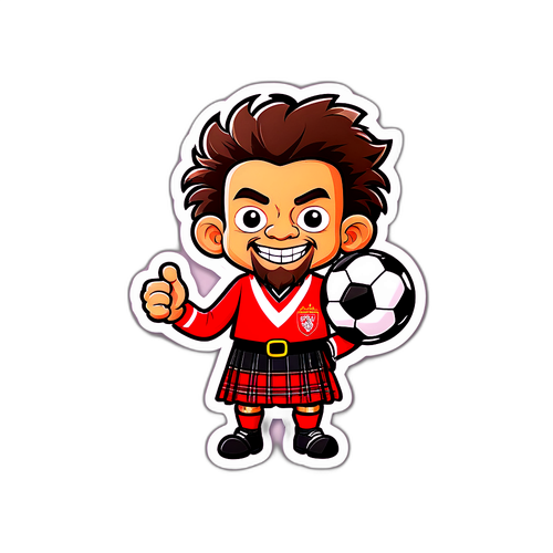 Sticker ya Katuni ya Kituo cha Aberdeen FC