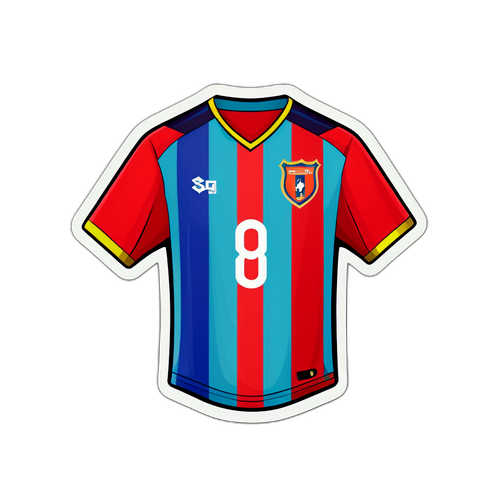 מדבקת חולצת כדורגל אומנותית