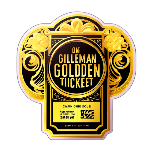 Stiker Tiket Emas untuk Golden Globes