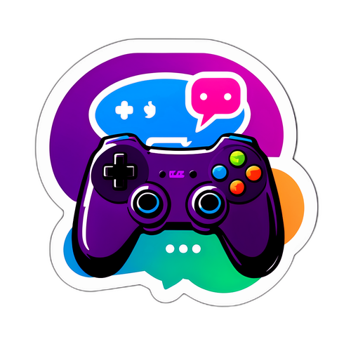 Stiker Inspirasi Twitch dengan Pengawal Permainan