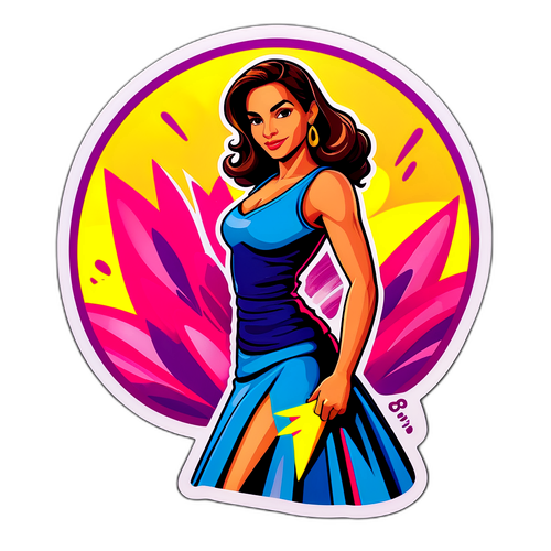 Adesivo Estilizado de Claudia Abreu