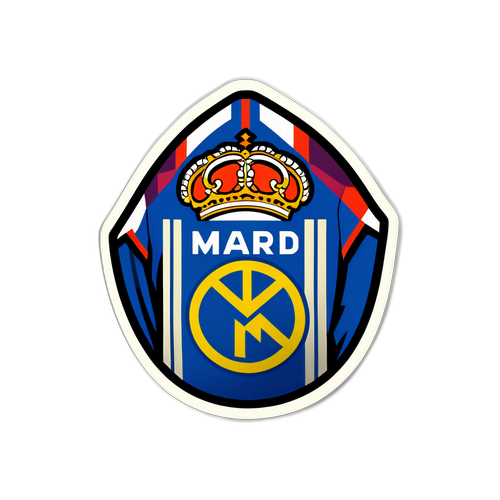 Vintage Real Madrid Jersey Sticker
