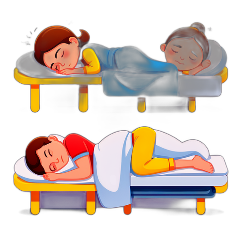 不同睡姿与肌肉紧张的影响