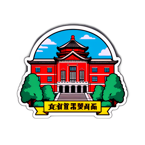 清华大学校园贴纸