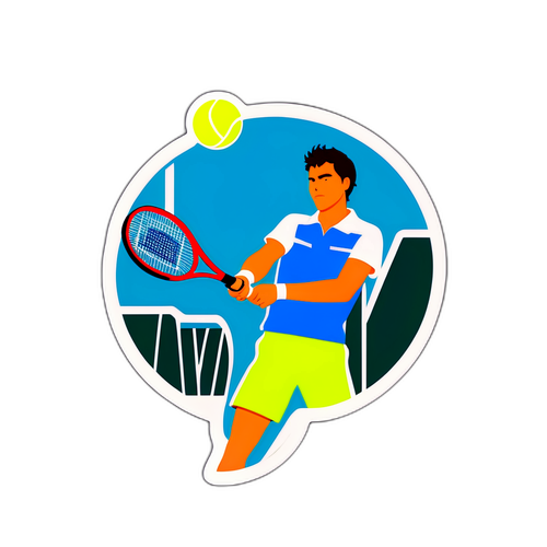 테니스 정신을 담은 타일러 프리츠의 서브와 리턴 디자인 스티커