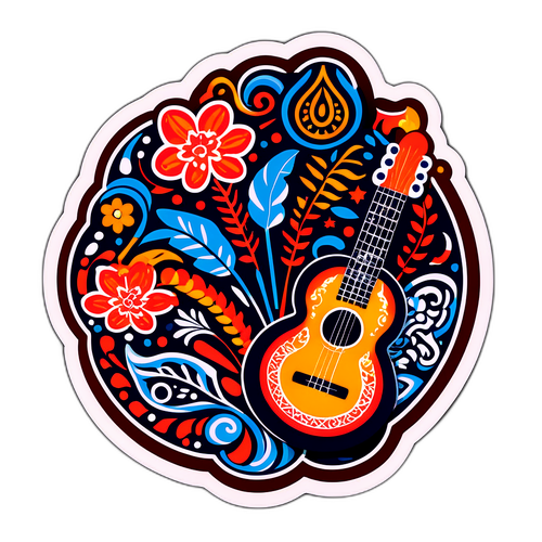 Stiker Motif Tradisional Indonesia