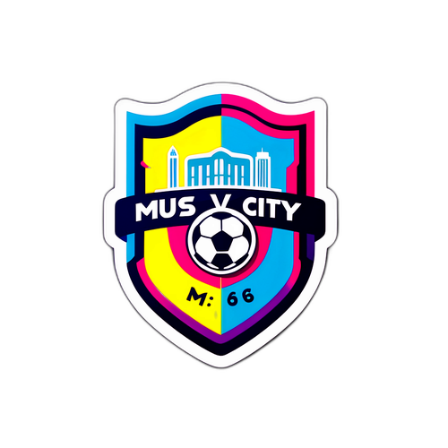 Desain Logo Pertandingan MU vs City
