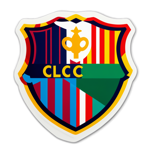 Epic Showdown: Barcelona vs. Athletic Club – A Sticker that Celebrates Football Glory!