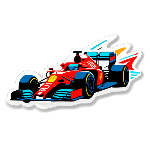 速度的魅力：F1賽車動態貼紙