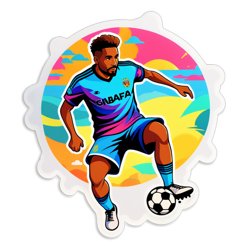 Lively Soccer Sticker Featuring Lo'eau Labonta