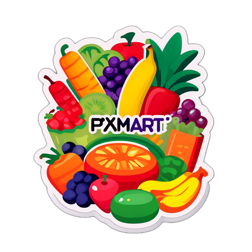 PX Mart 新鮮農產品貼紙