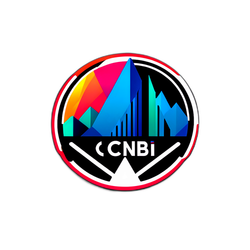 Moderne minimalistisk sticker til CNBC