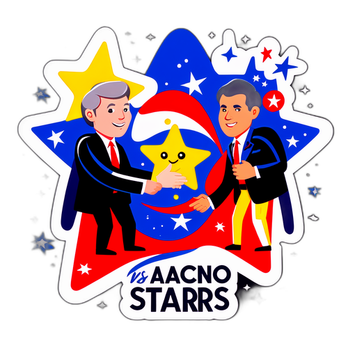 Stars vs Senators Playful Sticker