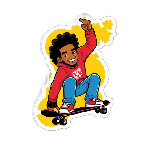 Adesivo de Wesley França no Skate