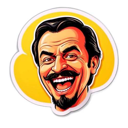 Tümer Metin'in Mizah Tarzını Yansıtan Sticker