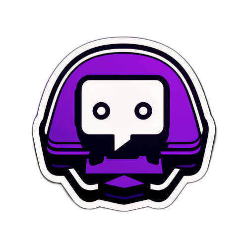 Патч-код з стилізованим логотипом Twitch