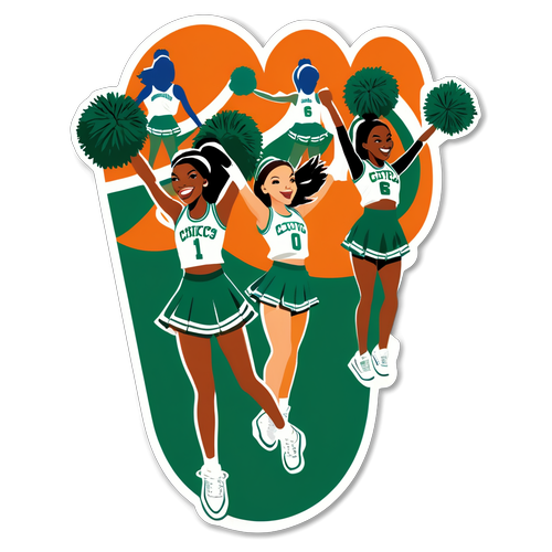סטיקר - Cheerleaders של הסלטיקס והניקס