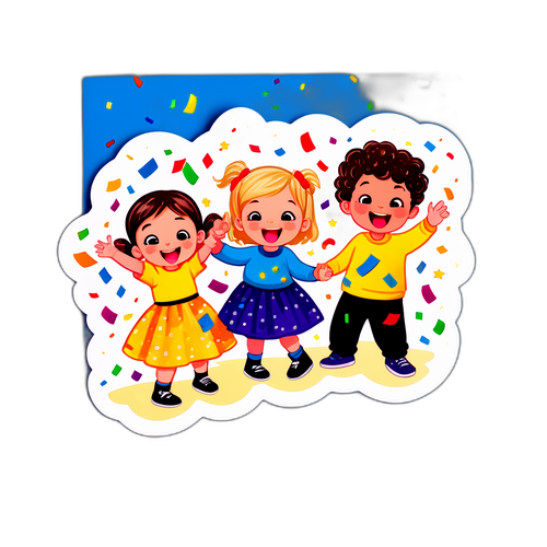 Humorvolle Sticker von Ellen Kessler und ihren Zwillingen