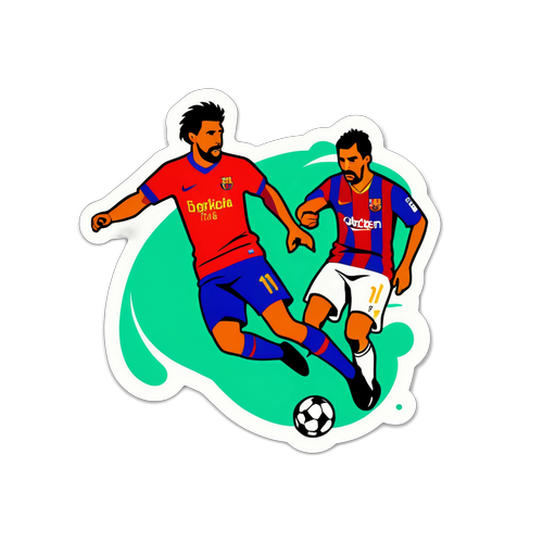 Pemain Elche Menjalani Dribble di Depan Pemain Barcelona