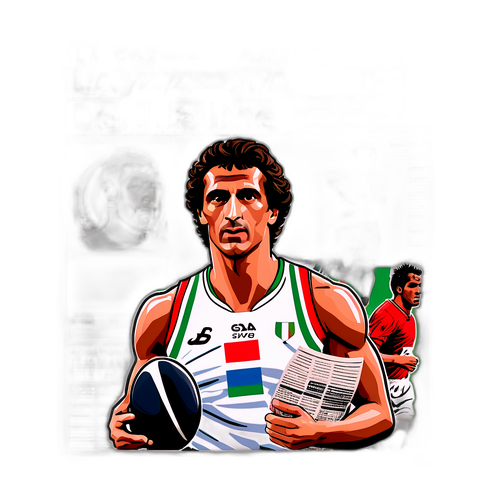 Atleti Italiani in Collage Stile Gazzetta