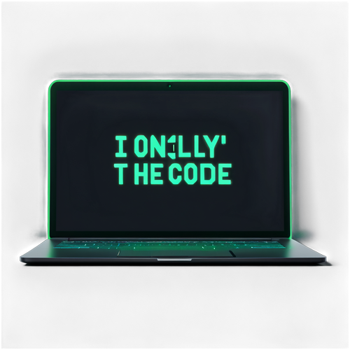 Sleek Modern Laptop Code Editor Sticker