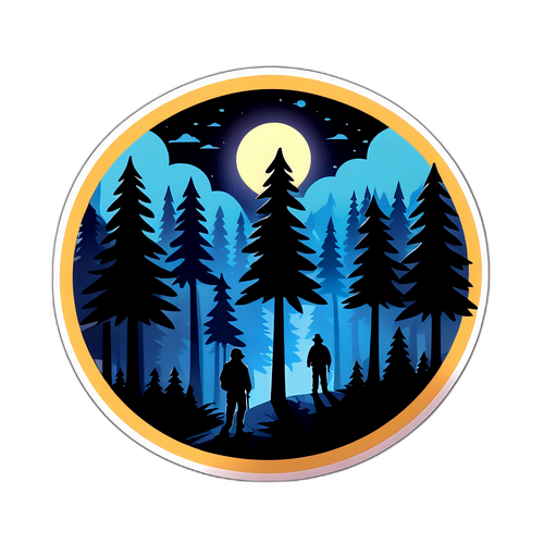 Night Scene Sticker Inspired by Idaho Murders Theme