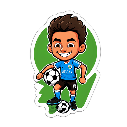 Stiker Kartun Lorenzo Lucca