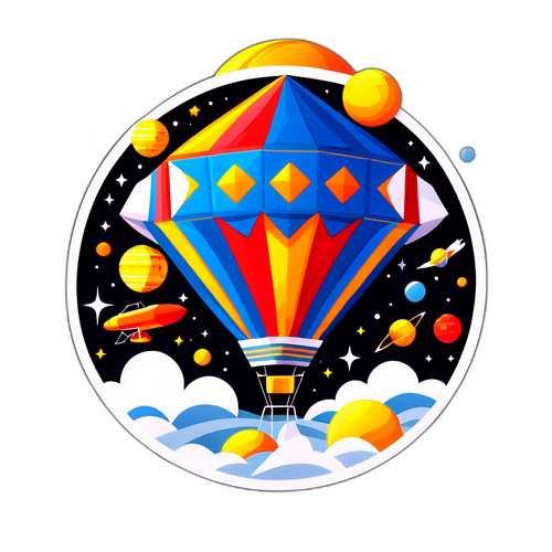 太空探索的风筝飞行图案