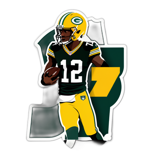 Davante Adams Jersey Number Sticker