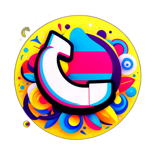 Стилізований логотип TikTok з елементами української культури