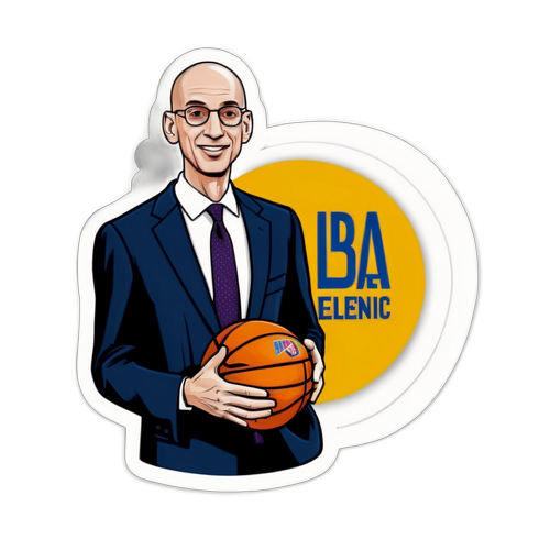 Leadership in Basketball - Adam Silver Sticker